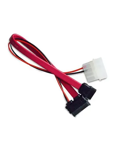 Akasa AK-CB050 cavo SATA 0,2 m Molex (4-pin) Rosso