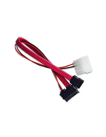 Akasa AK-CB050 cavo SATA 0,2 m Molex (4-pin) Rosso