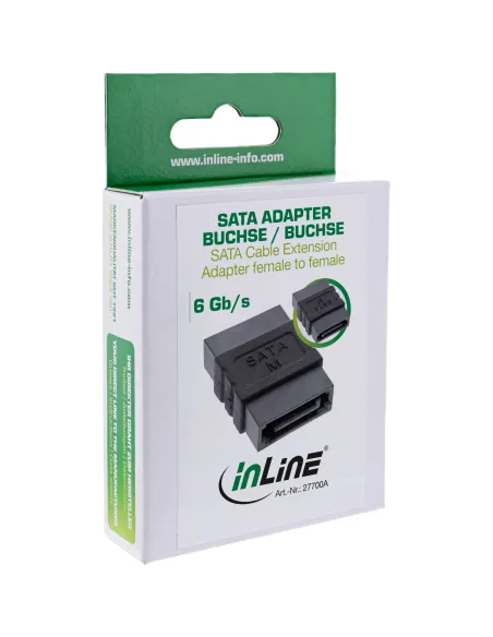 InLine Adattatore SATA femmina femmina, basso profilo