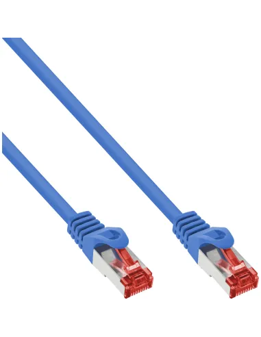 InLine Cavo patch Lan, S FTP (PiMf), Cat.6, 250 MHz, PVC, CU, blu, 5m
