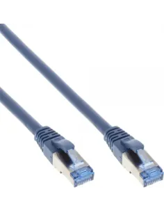 InLine Cavo patch Lan, S FTP(PiMf), Cat.6a, 500MHz, CU, halogenf., blu, 1,5m
