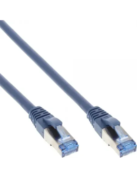 InLine Cavo patch Lan, S FTP(PiMf), Cat.6a, 500MHz, CU, halogenf., blu, 1,5m