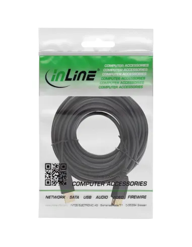 InLine Cavo USB 2.0 A maschio A femmina, prolunga, dorato, nero, 2m