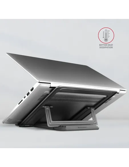 Axagon STND-L supporto per laptop Supporto per laptop e tablet Grigio 43,9 cm (17.3")