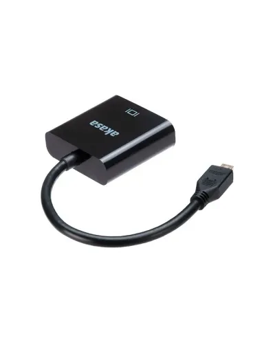 Akasa AK-CBHD21-15BK cavo e adattatore video 0,15 m HDMI tipo D (Micro) VGA (D-Sub) Nero