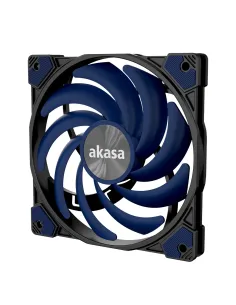 Akasa Alucia XS12 Case per computer Ventilatore Nero, Blu 1 pz