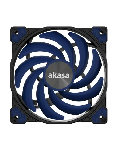 Akasa Alucia XS12 Case per computer Ventilatore Nero, Blu 1 pz