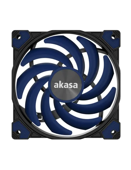Akasa Alucia XS12 Case per computer Ventilatore Nero, Blu 1 pz