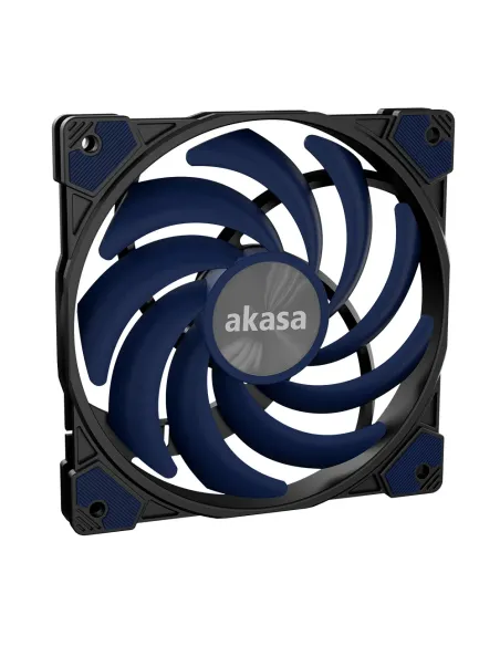 Akasa Alucia XS12 Case per computer Ventilatore Nero, Blu 1 pz