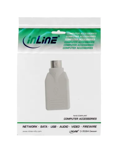 InLine Adattatore USB A femmina PS 2 Mini Din 6pin maschio