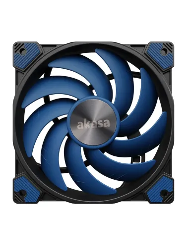 Akasa ALUCIA SC Case per computer, Processore Ventilatore 12 cm Nero, Blu 1 pz