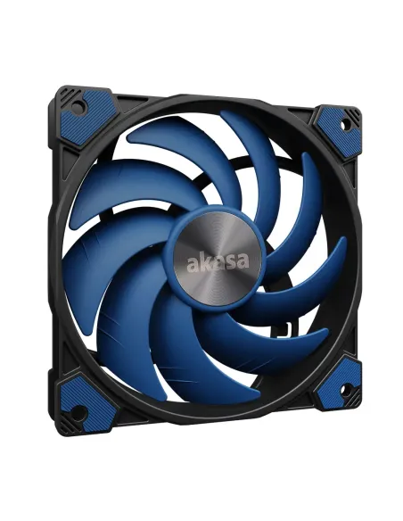 Akasa ALUCIA SC Case per computer, Processore Ventilatore 12 cm Nero, Blu 1 pz