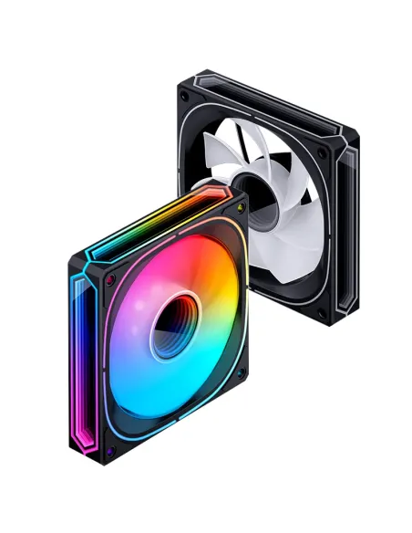 Jonsbo FR-505BR sistema di raffreddamento per computer Case per computer Ventilatore 12 cm Nero, Bianco 1 pz