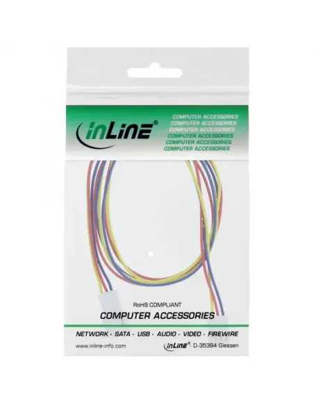 InLine Cavo alimentazione ventole, 3 pin Molex maschio femmina, 0,6m