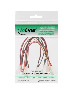 InLine Cavo alimentazione ventole da 3pin Fan F, 6x 3pin Fan M, 0,15m 2