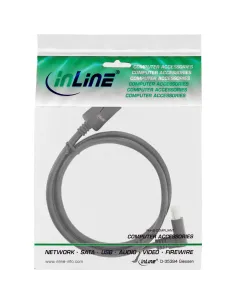 InLine Cavo DisplayPort 1.4, 8K4K, angolato verso l'alto, nero oro, 3m 2