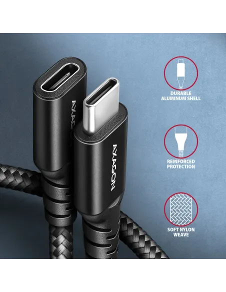 Axagon BUCM32-CF05AB cavo USB USB 3.2 Gen 2x2 0,5 m USB C Nero