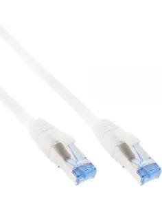 InLine Cavo patch Lan, S FTP(PiMf), Cat.6a, 500MHz, CU, halogenf., bianco, 1m