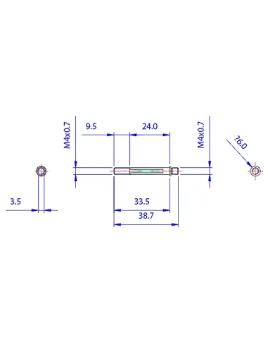 Koolance BLT-HX025 kit di fissaggio Acciaio inox