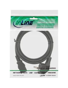 InLine Cavo alimentazione, Spina Shucko CEE-7 7 90° a Presa IEC-320-C13, 3m 2