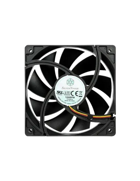 Silverstone FN121-P Case per computer Ventilatore 12 cm Nero