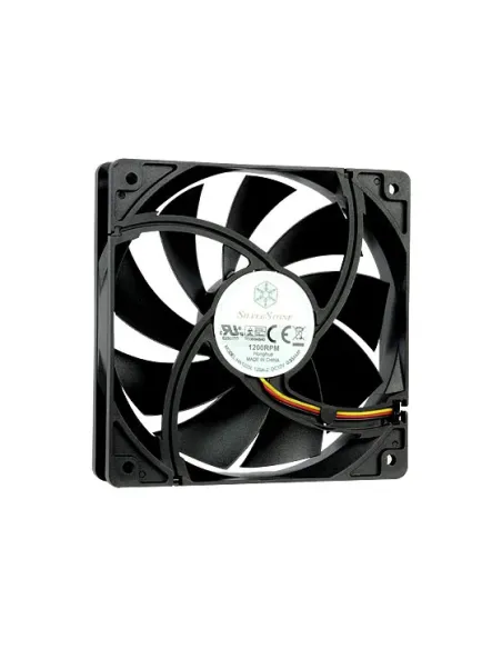 Silverstone FN121-P Case per computer Ventilatore 12 cm Nero