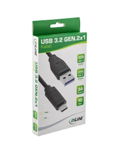 InLine Cavo USB 3.2 Gen.1 x2 C maschio A maschio, nero, 1,5m 2