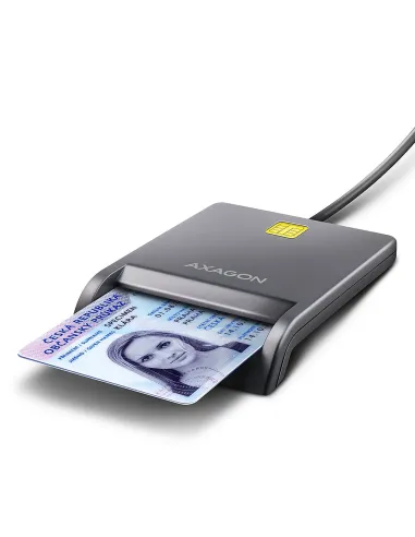 Axagon CRE-SM3T USB Smart card Flat lettore di card readers Interno USB 2.0 Nero