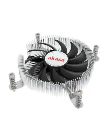 Akasa Intel LGA1700 Processore Raffreddatore ibrido 7,5 cm Alluminio, Nero 1 pz