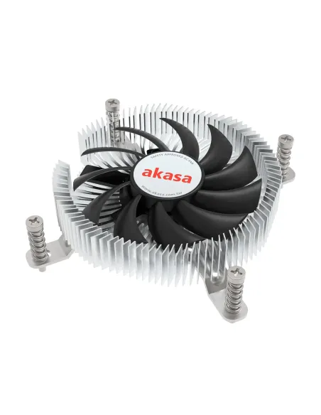 Akasa Intel LGA1700 Processore Raffreddatore ibrido 7,5 cm Alluminio, Nero 1 pz
