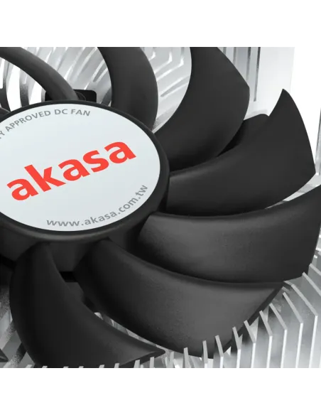 Akasa Intel LGA1700 Processore Raffreddatore ibrido 7,5 cm Alluminio, Nero 1 pz