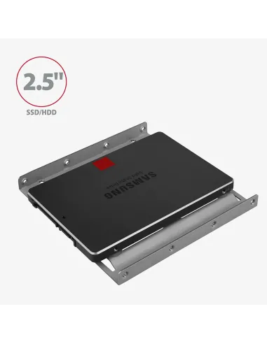 Axagon RHD-125B Halterahmen für 1x 2.5\" im 3.5\" Slot - grau Grigio Metallo