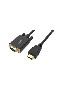 Akasa AK-CBHD26-20BK cavo e adattatore video 2 m HDMI tipo A (Standard) VGA (D-Sub) Nero