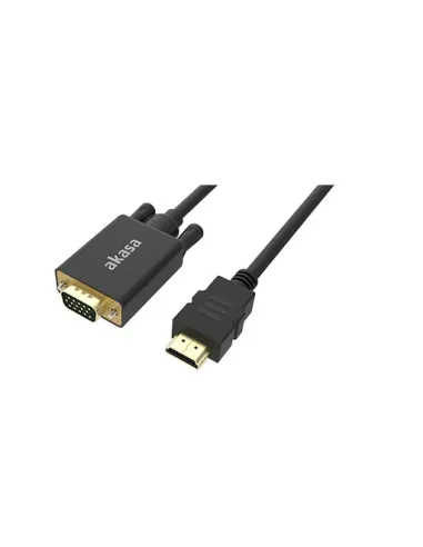 Akasa AK-CBHD26-20BK cavo e adattatore video 2 m HDMI tipo A (Standard) VGA (D-Sub) Nero