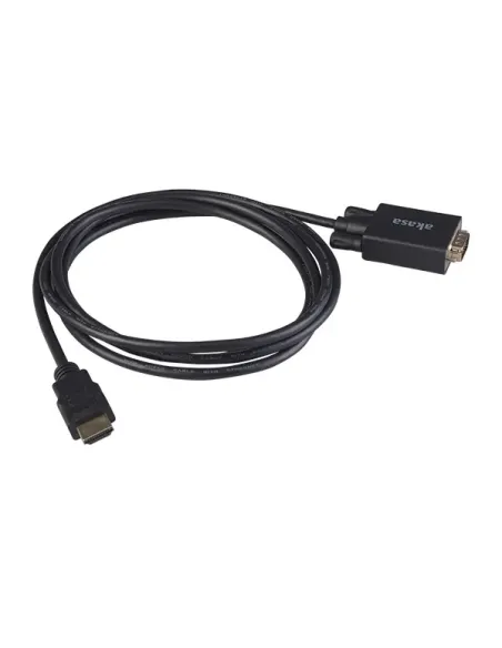 Akasa AK-CBHD26-20BK cavo e adattatore video 2 m HDMI tipo A (Standard) VGA (D-Sub) Nero