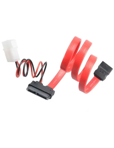 Akasa 40cm SATA cable f slimline opticals 0,4 m