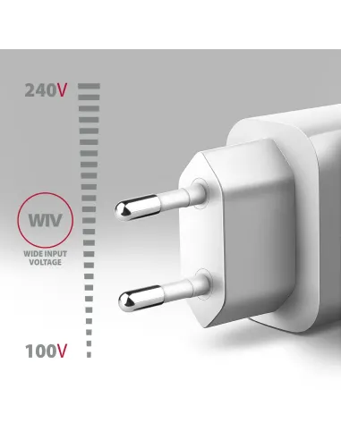 Axagon ACU-QC18W Caricabatterie per dispositivi mobili Telefono cellulare, Smartphone, Orologio intelligente, Tablet,