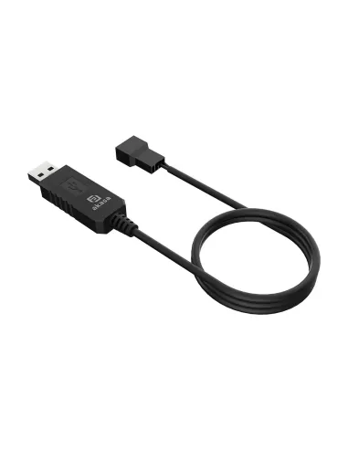 Akasa AK-CBFA10-60BK adattatore per inversione del genere dei cavi 3-pin or 4-pin USB Type-A Nero