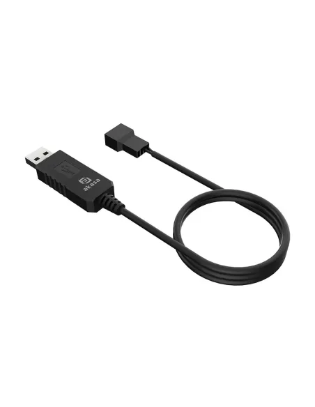 Akasa AK-CBFA10-60BK adattatore per inversione del genere dei cavi 3-pin or 4-pin USB Type-A Nero