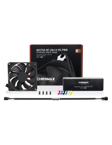 Noctua NF-A9X14 HS-PWM CH.BK.S sistema di raffreddamento per computer Case per computer Ventilatore 9,2 cm Nero
