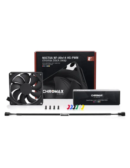 Noctua NF-A9X14 HS-PWM CH.BK.S sistema di raffreddamento per computer Case per computer Ventilatore 9,2 cm Nero