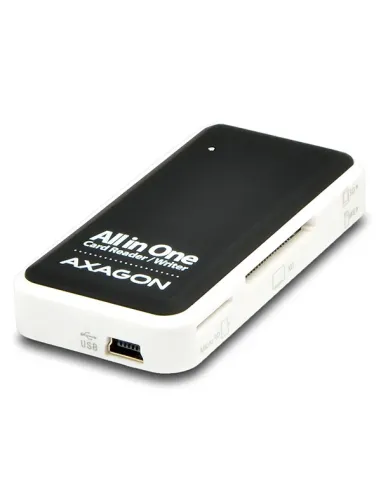 Axagon CRE-X1 lettore di schede USB 2.0 Nero, Bianco