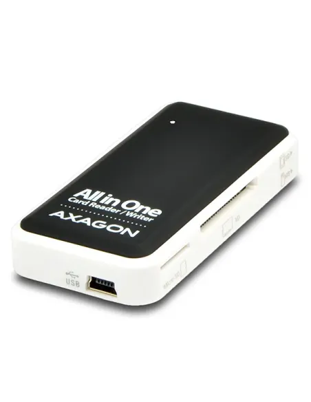 Axagon CRE-X1 lettore di schede USB 2.0 Nero, Bianco