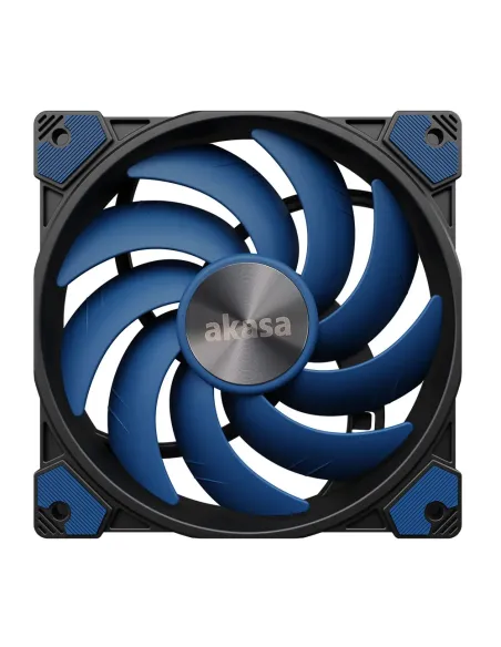 Akasa ALUCIA SC Case per computer, Processore Ventilatore 14 cm Nero, Blu 1 pz