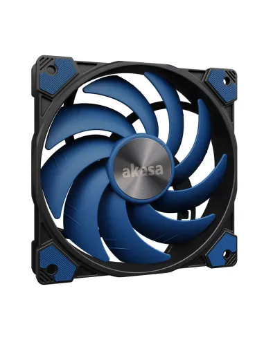 Akasa ALUCIA SC Case per computer, Processore Ventilatore 14 cm Nero, Blu 1 pz