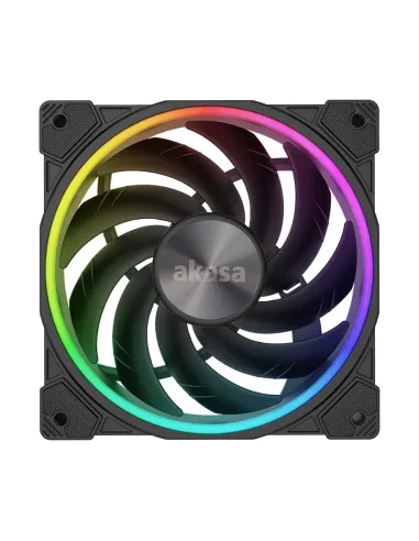 Akasa SOHO AR Case per computer Ventilatore 12 cm Nero, Trasparente 1 pz