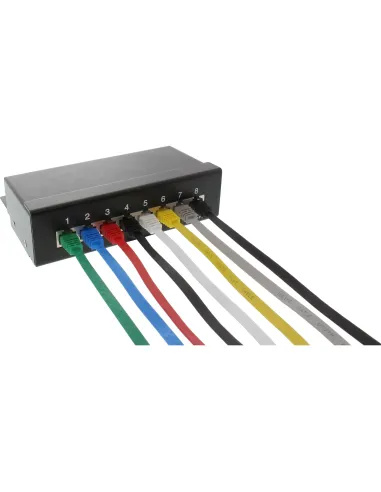 InLine Cavo patch Lan piatto, U UTP, Cat.6, nero, 1,5m