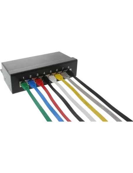 InLine Cavo patch Lan piatto, U UTP, Cat.6, nero, 1,5m