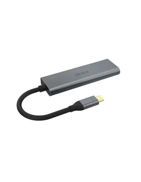 Akasa AK-CBCA25-18BK hub di interfaccia USB 3.2 Gen 1 (3.1 Gen 1) Type-C 5000 Mbit s Grigio