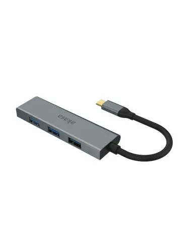 Akasa AK-CBCA25-18BK hub di interfaccia USB 3.2 Gen 1 (3.1 Gen 1) Type-C 5000 Mbit s Grigio